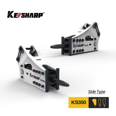 KS350 Seitentyp Hydraulischer Brecher 165mm Schiefer 150-300bpm Bagger Felsbrecher