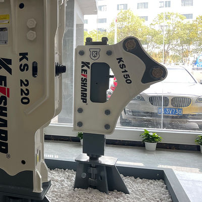 KS150 Seitentyp Hydraulischer Brecher 100mm Schiefer Durchmesser 350-700bpm Hydraulischer Hammer für Bagger