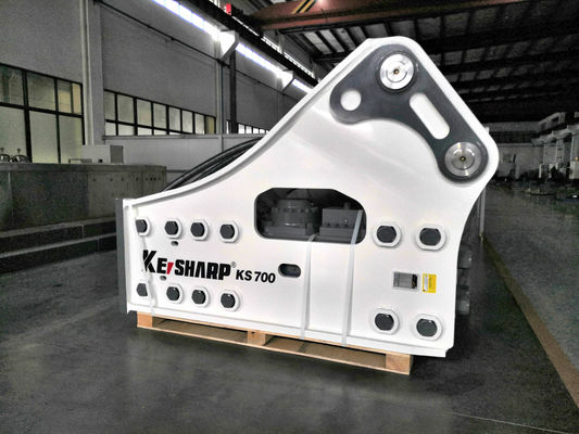 KS700 Seitentyp Hydraulischer Brecher 215 mm Schieferdurchmesser geeignet 70 ~ 105 Tonnen Bagger