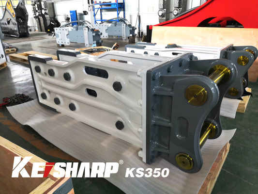 KS350 Top-Typ Hydraulischer Brecher 165 mm Schieferdurchmesser für 35-40 Tonnen Bagger