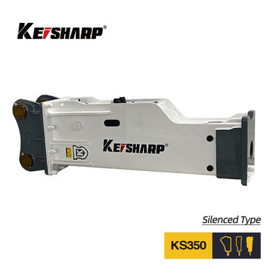 Für 35-40 Tonnen Bagger KS350 Schalldämpfer Hydraulischer Felsbrecher 165mm Schiefer