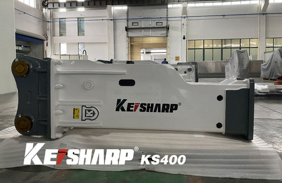 KS400 Schalldämpfer Hydraulischer Brecher 175 mm Schieferdurchmesser geeignet 40 ~ 50 Tonnen Bagger