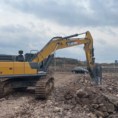 Schlaggeschwindigkeit 150-300 bpm Hydraulischer Steinbrecher Tka Rohrleitungen für Hitachi Bagger