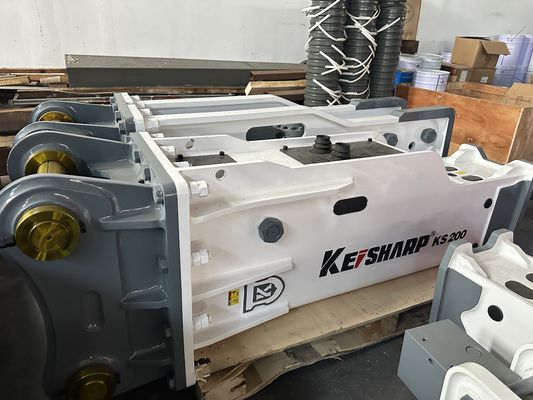 KS200 Schachteltyp Bagger Hydraulische Brecher für Bergbau / Metallurgie