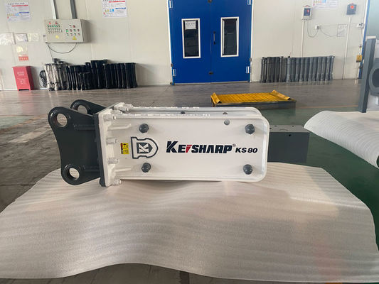 KS80 Bagger Hydraulische Felsbrechermaschine Obertyp 68 mm Schieferdurchmesser