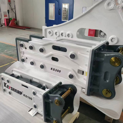 KS300 Bagger Hydraulische Felsbrechermaschine Obertyp 150 mm Schieferdurchmesser