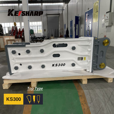 KS300 Bagger Hydraulische Felsbrechermaschine Obertyp 150 mm Schieferdurchmesser
