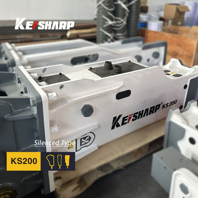 KS200 Top-Typ Hydraulischer Brecher 135 mm Schieferdurchmesser für 18-22 Tonnen Bagger