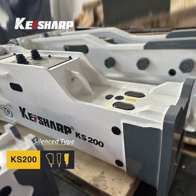 KS200 Top-Typ Hydraulischer Brecher 135 mm Schieferdurchmesser für 18-22 Tonnen Bagger